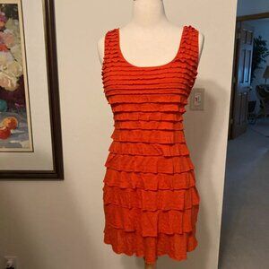 MAX Studio Ruffle Tiered Sleeveless Dress Size S